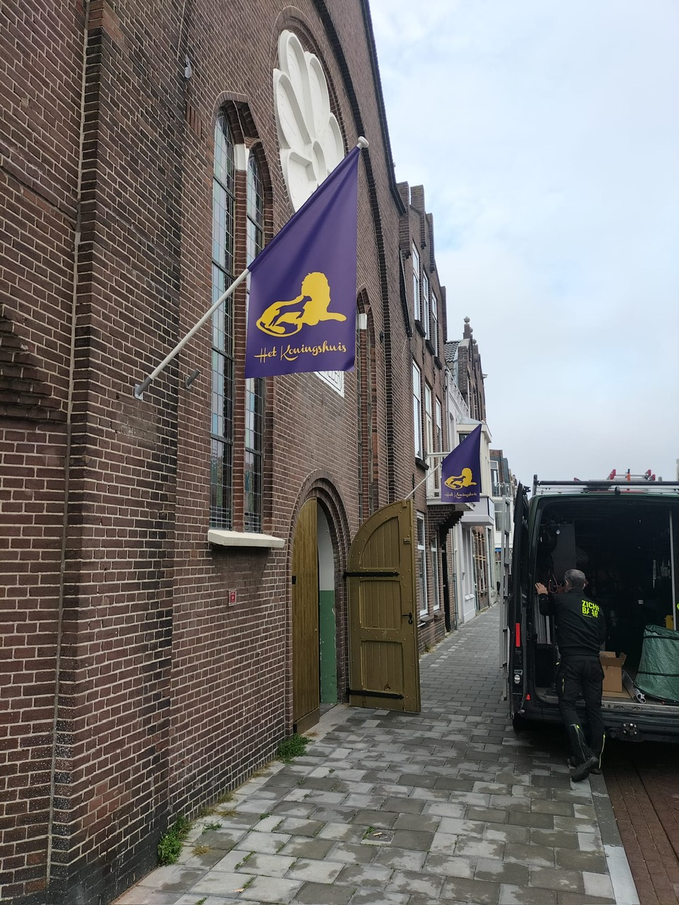 Kioskvlag bij Het Koningshuis in Vlissingen