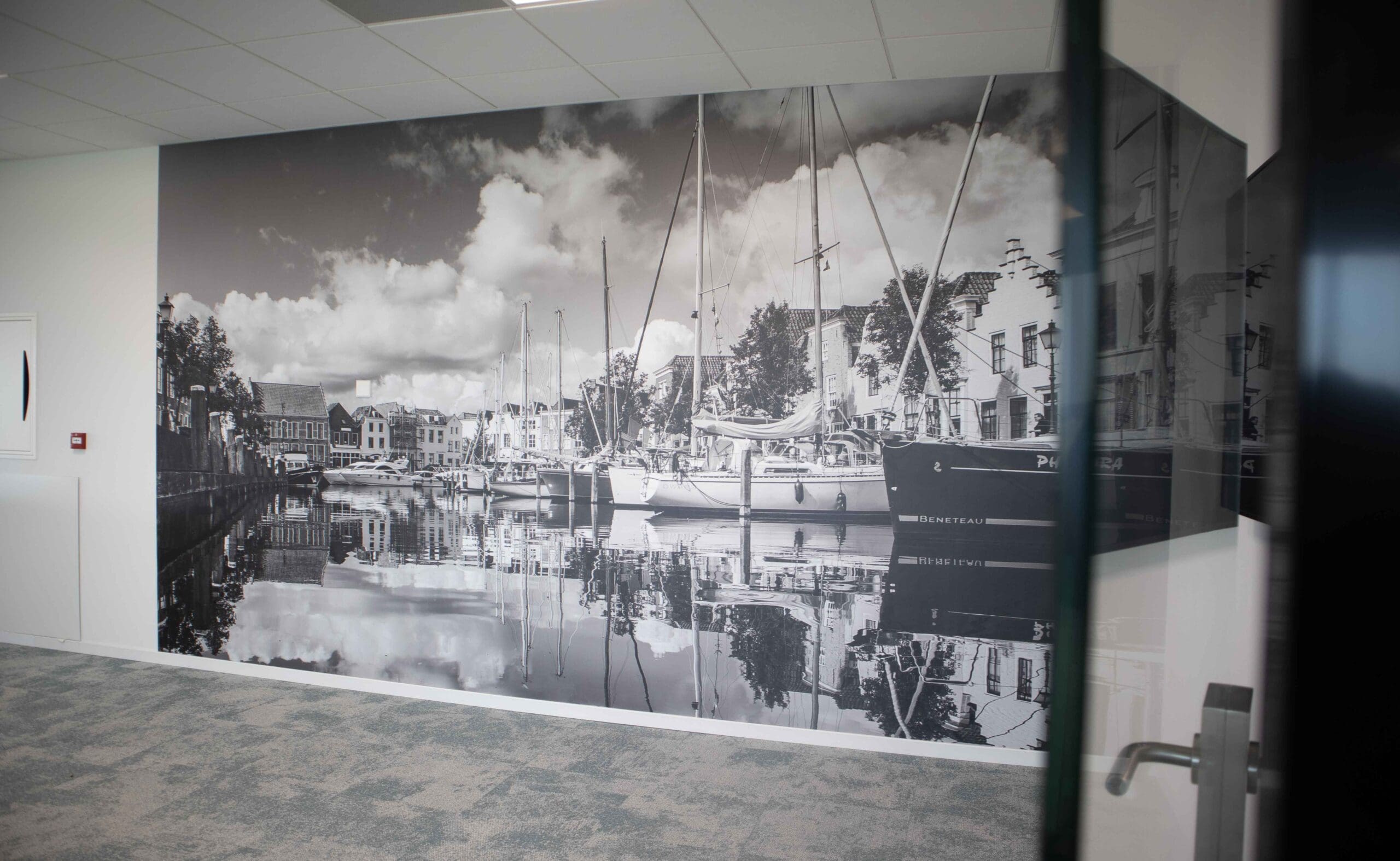 fotobehang met foto van goes als kantoorinrichting